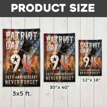 SP-01 25th Anniversary Patriot Day 2026 9/11 Remembrance K9 Flag