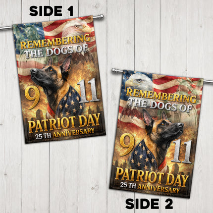 SP-01 Remembering the Dogs of 9/11 Patriot Day K9 Heroes Flag 25th Anniversary