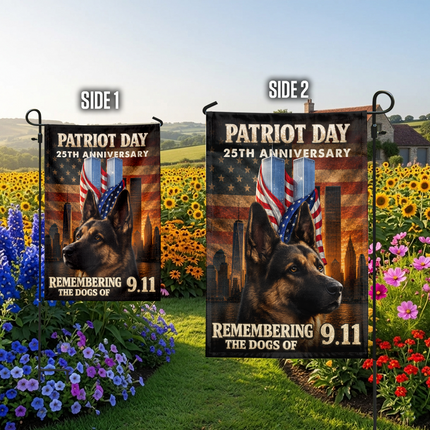 SP-01 Patriot Day 25th Anniversary 9/11 K9 Tribute Flag