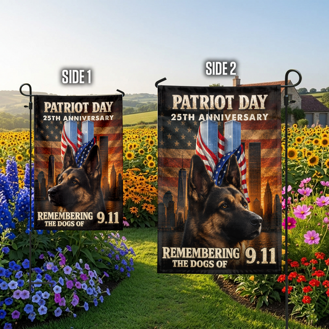 SP-01 Patriot Day 25th Anniversary 9/11 K9 Tribute Flag