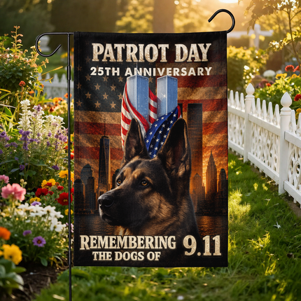 SP-01 Patriot Day 25th Anniversary 9/11 K9 Tribute Flag