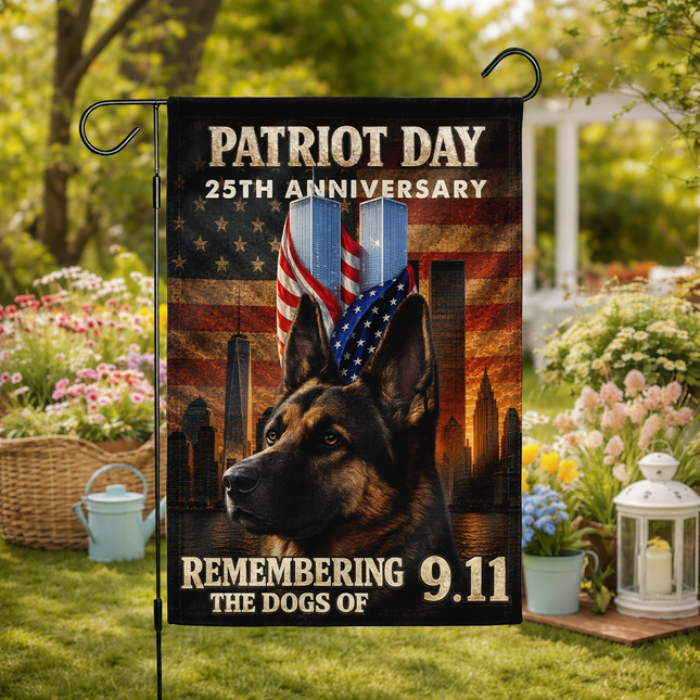 SP-01 Patriot Day 25th Anniversary 9/11 K9 Tribute Flag