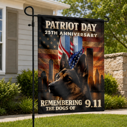 SP-01 Patriot Day 25th Anniversary 9/11 K9 Tribute Flag