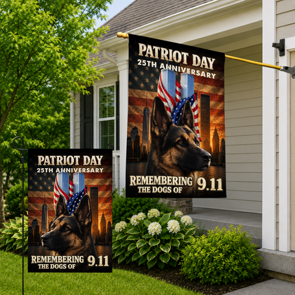 SP-01 Patriot Day 25th Anniversary 9/11 K9 Tribute Flag