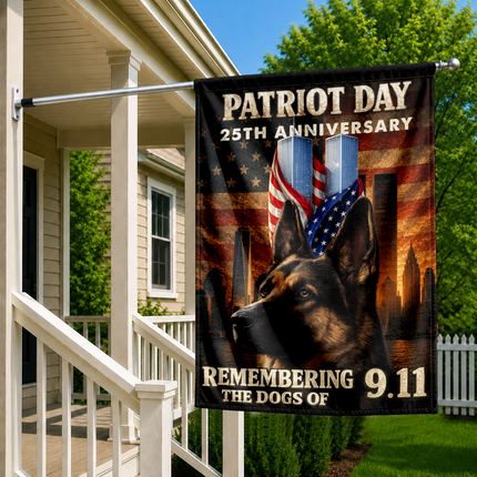 SP-01 Patriot Day 25th Anniversary 9/11 K9 Tribute Flag