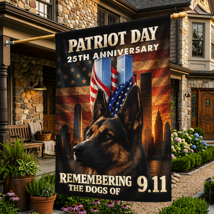 SP-01 Patriot Day 25th Anniversary 9/11 K9 Tribute Flag