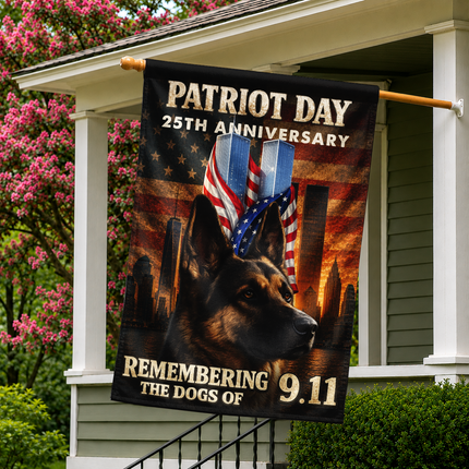 SP-01 Patriot Day 25th Anniversary 9/11 K9 Tribute Flag