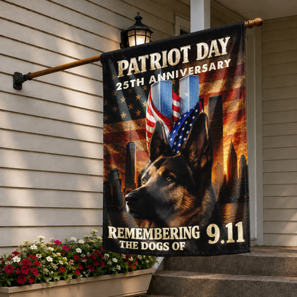 SP-01 Patriot Day 25th Anniversary 9/11 K9 Tribute Flag