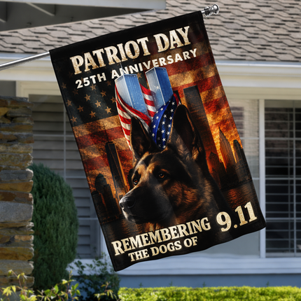 SP-01 Patriot Day 25th Anniversary 9/11 K9 Tribute Flag