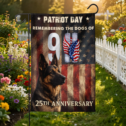 SP-01 Remembering the Dogs of 9/11 Patriot Day Tribute Flag