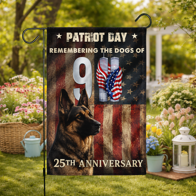 SP-01 Remembering the Dogs of 9/11 Patriot Day Tribute Flag