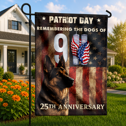 SP-01 Remembering the Dogs of 9/11 Patriot Day Tribute Flag
