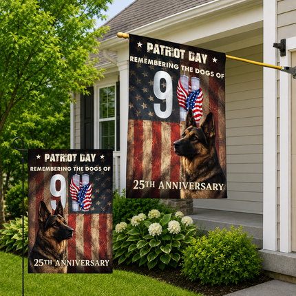 SP-01 Remembering the Dogs of 9/11 Patriot Day Tribute Flag