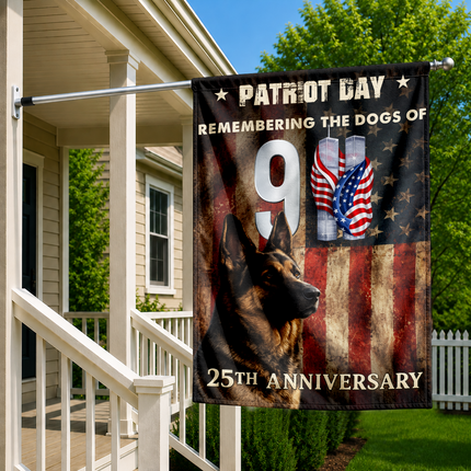 SP-01 Remembering the Dogs of 9/11 Patriot Day Tribute Flag