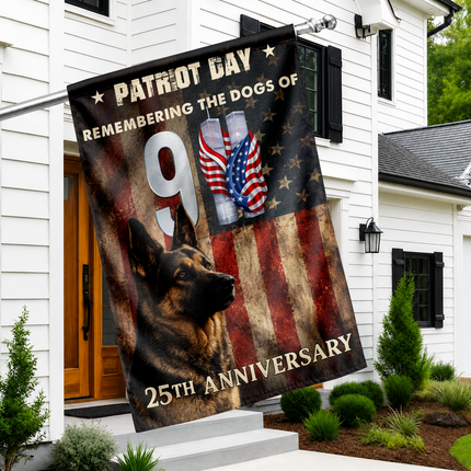 SP-01 Remembering the Dogs of 9/11 Patriot Day Tribute Flag