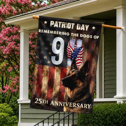 SP-01 Remembering the Dogs of 9/11 Patriot Day Tribute Flag