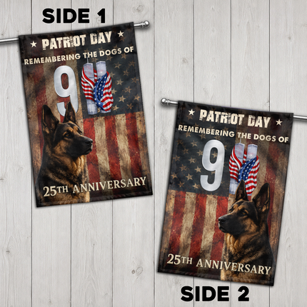 SP-01 Remembering the Dogs of 9/11 Patriot Day Tribute Flag