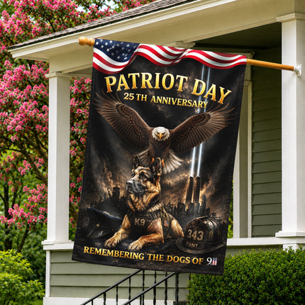 SP-01 Patriot Day 25th Anniversary K9 Memorial Garden Flag