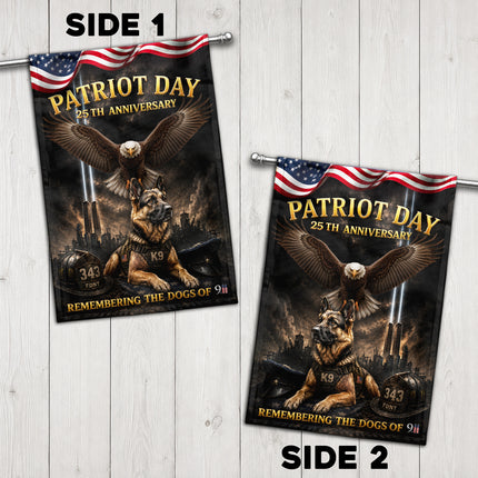 SP-01 Patriot Day 25th Anniversary K9 Memorial Garden Flag