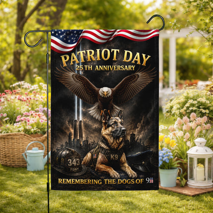SP-01 Patriot Day 25th Anniversary K9 Memorial Garden Flag
