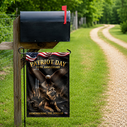 SP-01 Patriot Day 25th Anniversary K9 Memorial Garden Flag