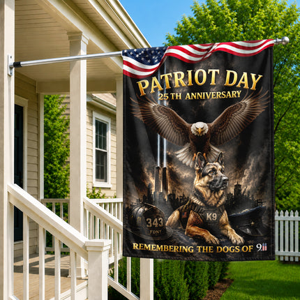 SP-01 Patriot Day 25th Anniversary K9 Memorial Garden Flag