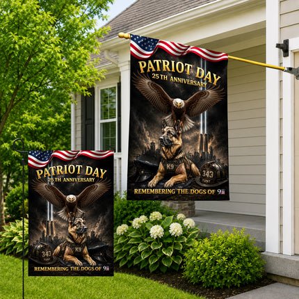 SP-01 Patriot Day 25th Anniversary K9 Memorial Garden Flag