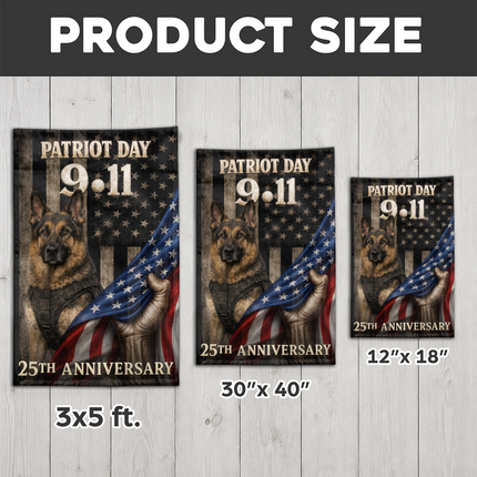 SP-01 9/11 Remembrance Patriot Day K9 Memorial Flag