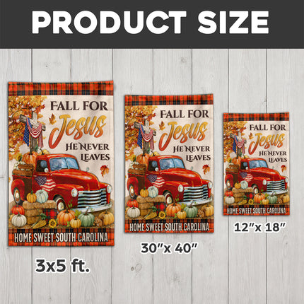 South Carolina Fall for Jesus Vintage Truck Harvest Flag