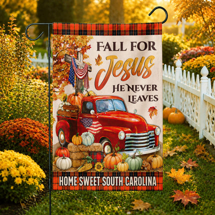 South Carolina Fall for Jesus Vintage Truck Harvest Flag