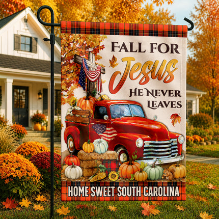 South Carolina Fall for Jesus Vintage Truck Harvest Flag