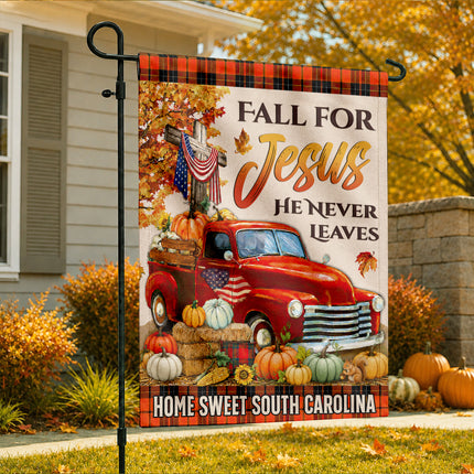 South Carolina Fall for Jesus Vintage Truck Harvest Flag