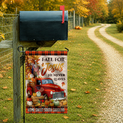 South Carolina Fall for Jesus Vintage Truck Harvest Flag