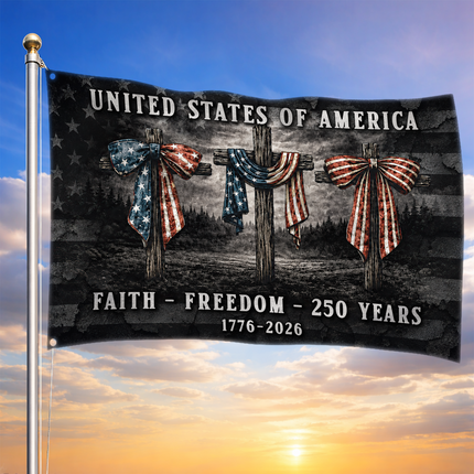 SP-01 United States of America Faith and Freedom Grommet Flag