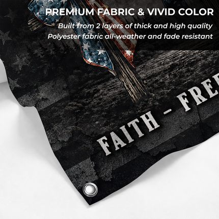 SP-01 United States of America Faith and Freedom Grommet Flag