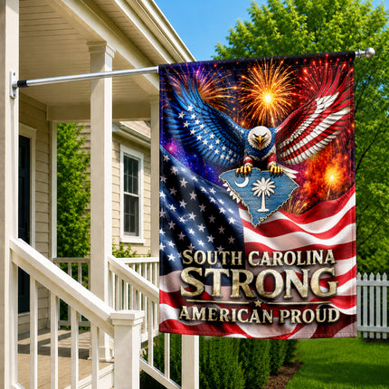 South Carolina Strong American Proud Fireworks Eagle Patriotic Flag