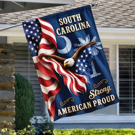 South Carolina Strong American Proud Stars Stripes Eagle Flag