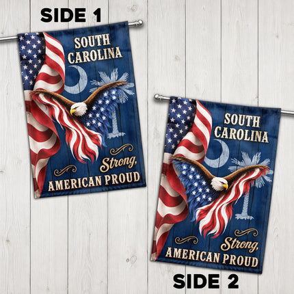 South Carolina Strong American Proud Stars Stripes Eagle Flag