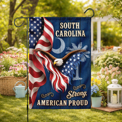 South Carolina Strong American Proud Stars Stripes Eagle Flag