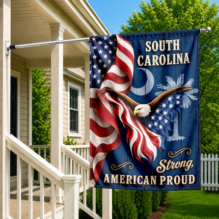 South Carolina Strong American Proud Stars Stripes Eagle Flag