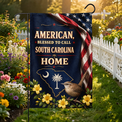 South Carolina Flag Blessed to Call Home Carolina Wren