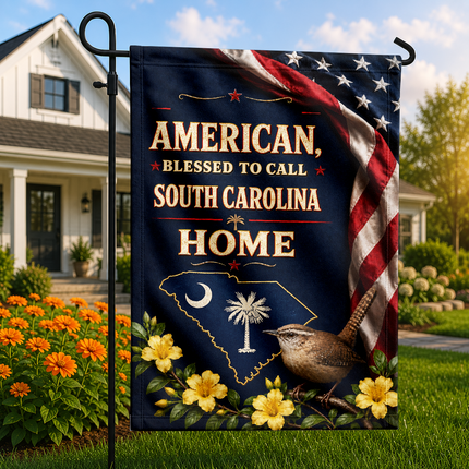 South Carolina Flag Blessed to Call Home Carolina Wren