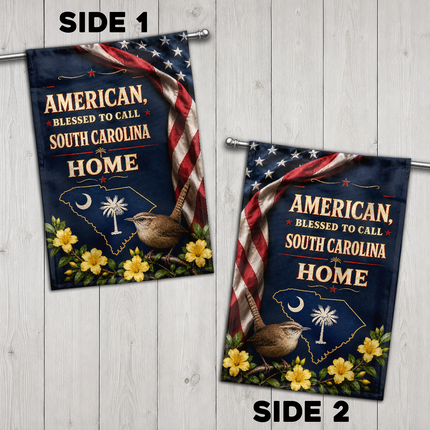 South Carolina Flag Blessed to Call Home Carolina Wren