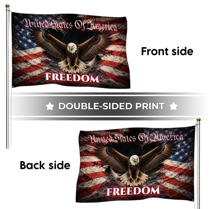 SP-01 Patriotic Eagle Flag Strength and Liberty National Day of Prayer