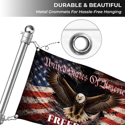 SP-01 Patriotic Eagle Flag Strength and Liberty National Day of Prayer