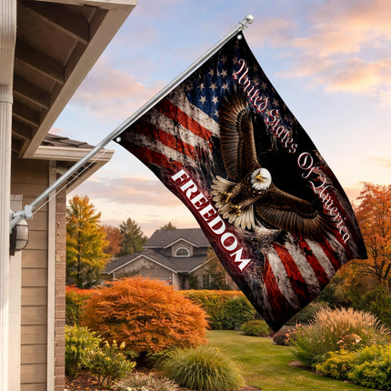 SP-01 Patriotic Eagle Flag Strength and Liberty National Day of Prayer
