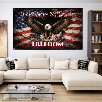 SP-01 Patriotic Eagle Flag Strength and Liberty National Day of Prayer