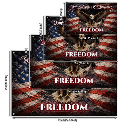 SP-01 Patriotic Eagle Flag Strength and Liberty National Day of Prayer