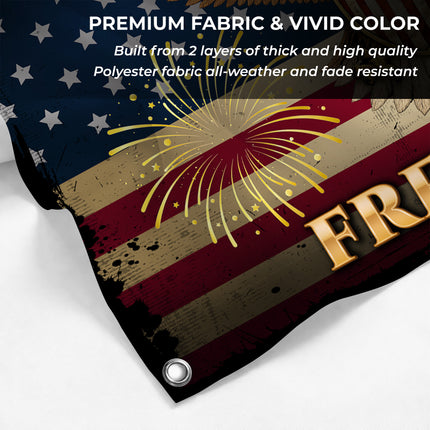 SP-01 Bald Eagle Flag United States of America Freedom Independence Day