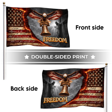 SP-01Vintage American Flag Eagle Freedom Independence Day